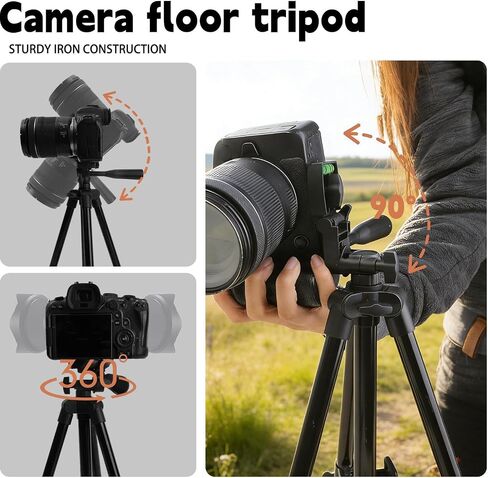 1 Piece Portable Foldable Black Desktop Camera Tripod Stand for Nikon Sony Samsung Olympus DSLR Camera Tripod Load Capacity,Under 2kg in Kuwait