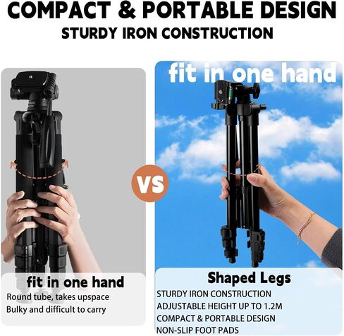 1 Piece Portable Foldable Black Desktop Camera Tripod Stand for Nikon Sony Samsung Olympus DSLR Camera Tripod Load Capacity,Under 2kg in Kuwait