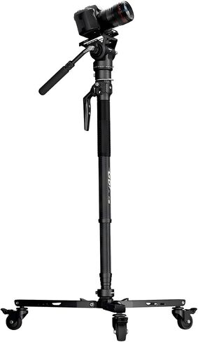 M1ProV5 Carbon Fiber Monopod with DF3 Dolly, PH70 Quick Release Mount in Kuwait