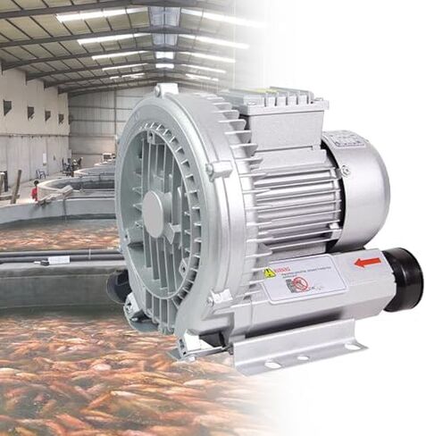 Regenerative Blower High-Pressure Vortex Ring Phase for Sewage Aeration Aquarium Blower Industrial Vacuum Pump,220V/380V Aeration Oxygenation Machine for Fish Ponds & Pools, 1.5KW Industria in Kuwait
