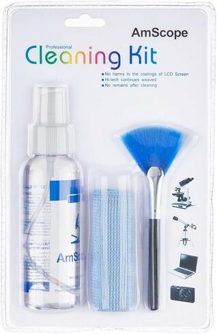 AmScope CK-I 3 in 1 LCD Professional Cleaning Kit for Laptop, TV, Monitor | USB 2.0 Connectivity in Kuwait