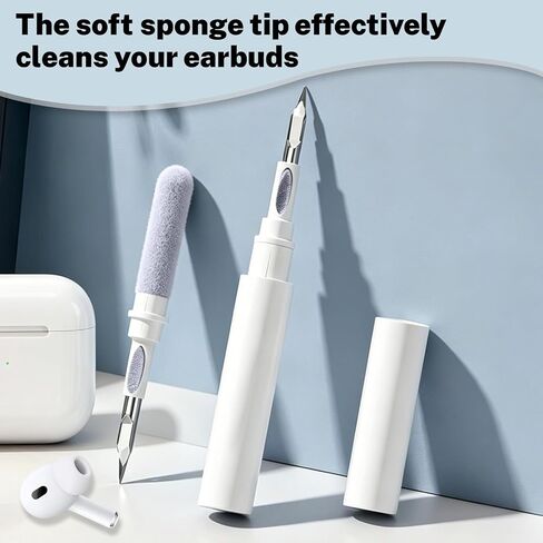 Earphone Cleaning Kit Phone Cleaner- Wireless Bluetooth Earphone Maintenance Brush, Charging Port Cleaner Earbud Cleaning Kit (Blue) in Kuwait