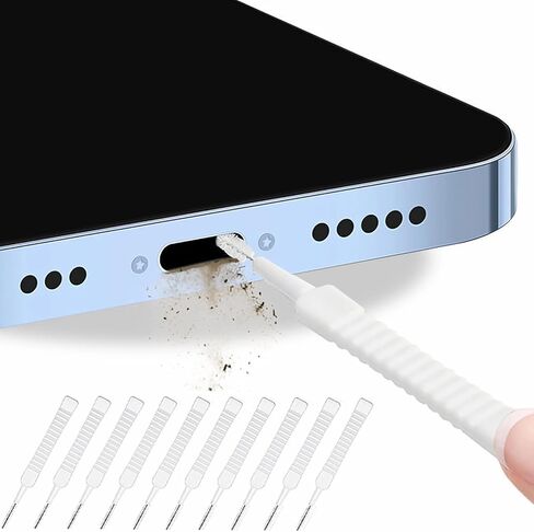 Charging Port Cleaning Kit - Professional Detailing Tools | Cell Phone Cleaning Kit with Dust Plug,for Electronic Care Tablet Laptop Daily Maintenance Home Travel Device Upkeep in Kuwait