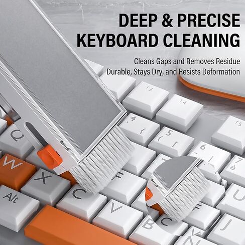 8 in 1 Keyboard Cleaner Laptop Cleaning Kit, Portable Electronics Brush for Tablet PC Camera Lens Earbuds in Kuwait