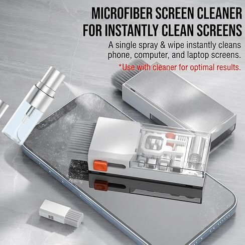 8 in 1 Keyboard Cleaner Laptop Cleaning Kit, Portable Electronics Brush for Tablet PC Camera Lens Earbuds in Kuwait