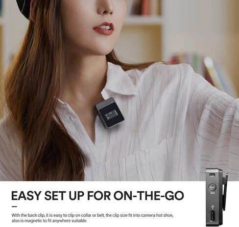 GODOX MoveLink LT1 Wireless Lavalier Microphone for iPhone, iPad, Suitable for Video Interview Podcast Vlog YouTube in Kuwait
