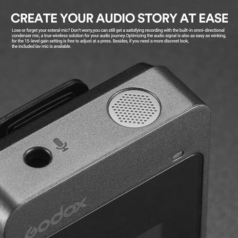 GODOX MoveLink LT1 Wireless Lavalier Microphone for iPhone, iPad, Suitable for Video Interview Podcast Vlog YouTube in Kuwait