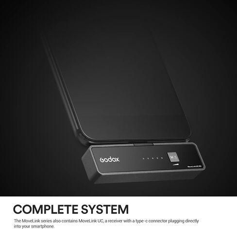 GODOX MoveLink LT1 Wireless Lavalier Microphone for iPhone, iPad, Suitable for Video Interview Podcast Vlog YouTube in Kuwait