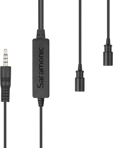 Saramonic LavMicro 2M | Dual Lavalier Microphones for Cameras, Smartphones, Tablets, Recorders, Mixers, & More in Kuwait