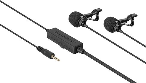 Saramonic LavMicro 2M | Dual Lavalier Microphones for Cameras, Smartphones, Tablets, Recorders, Mixers, & More in Kuwait