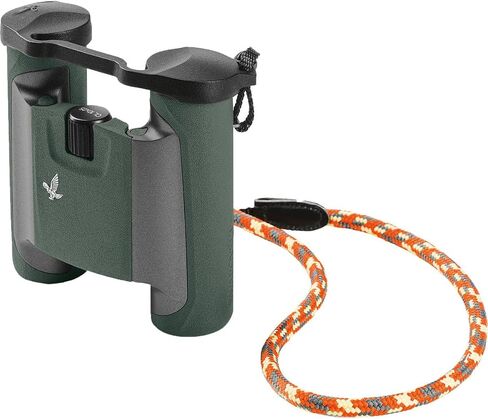 Swarovski Optik Cl Pocket 10x25 Binoculars, Mountain Bag (Green) | 10x25 Compact Cl Pocket, 98m/1000m FOV, Twist-in Eyecups, Waterproof to 4m, Includes Mountain Field Bag and Strap, 350g in Kuwait