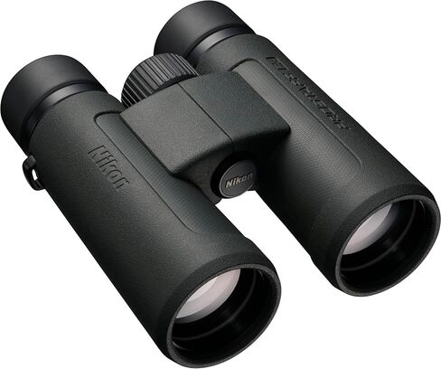 Nikon PROSTAFF P3 10x42 Binoculars Waterproof Fogproof Multicoated Optics Roof Prism Bundle with ProStaff Suspender Harness Binocular Strap + Cleaning kit + Floating Strap in Kuwait