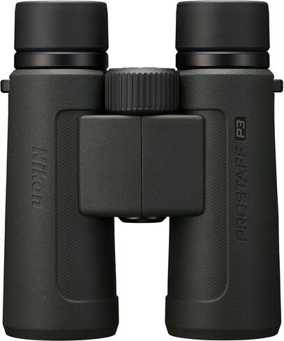 Nikon PROSTAFF P3 10x42 Binoculars Waterproof Fogproof Multicoated Optics Roof Prism Bundle with ProStaff Suspender Harness Binocular Strap + Cleaning kit + Floating Strap in Kuwait