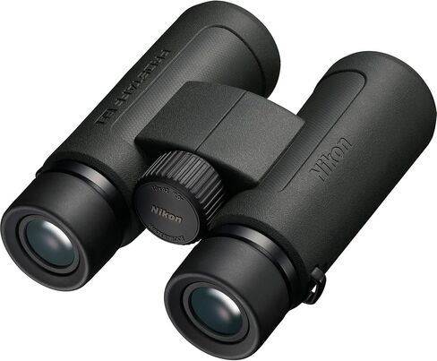 Nikon PROSTAFF P3 10x42 Binoculars Waterproof Fogproof Multicoated Optics Roof Prism Bundle with ProStaff Suspender Harness Binocular Strap + Cleaning kit + Floating Strap in Kuwait