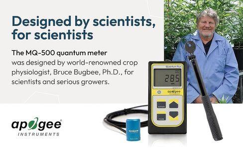 MQ-500 Full-Spectrum Quantum PAR Meter & AM-330 Wand Bundle - Digital PPFD Meter for LED Greenhouse Grow Lights, Sunlight, & Plant Monitoring in Kuwait