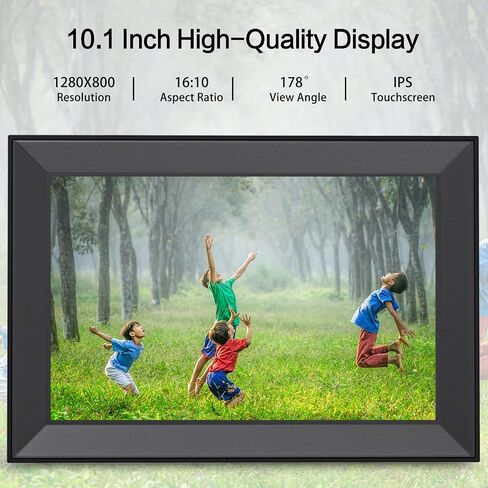 Frameo Digital Picture Frame, Smart WiFi Digital Photo Frame with 10.1 Inch HD IPS Touch Screen, Auto-Rotate, Send Pictures from Anywhere via Frameo App, Great Gift for Mom and Women in Kuwait
