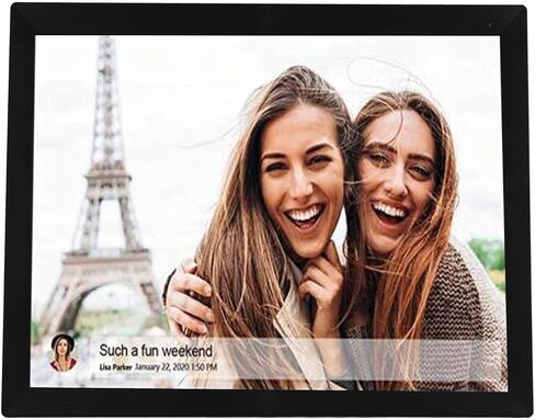15 inch Digital Picture Frame, Electronic Photo Frame, Support Storage Card 1024x768 HD, Smart Picture Frame, Auto Rotate, Slideshow for Frameo APP (US Plug) in Saudi Arabia