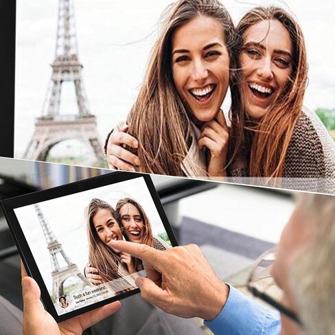 15 inch Digital Picture Frame, Electronic Photo Frame, Support Storage Card 1024x768 HD, Smart Picture Frame, Auto Rotate, Slideshow for Frameo APP (US Plug) in Kuwait