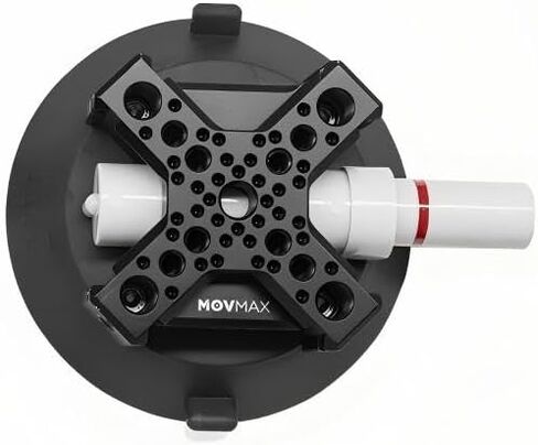 MOVMAX 4.5" Solar Electronic Suction Cup, Compatible with Blade Arm & Razor Arm for Pocket 3/Action Camera/Camera Car Mount, Solar-Powered/Auto Pressure Detection/LCD Display in Kuwait