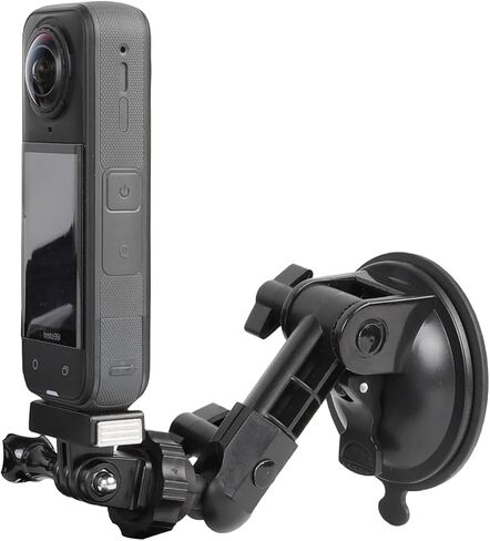 PellKing Suction Cup Mount for Insta360 AcePro 2/X5/X4 Air,Car Windshield Dash Holder 360 Degree Rotation Suction Cup with Quick Release Magnetic Mount for Insta360 X5 for AcePro 2 Accessories in Kuwait