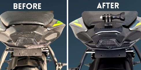 FLEX Classic flexible adhesive action camera mount for motorcycle windscreens, MX visor peaks, helmets, fairings, cowls, and more! Compatible with GoPro, Insta360, DJI, Sugru, and more (2pk) in Kuwait