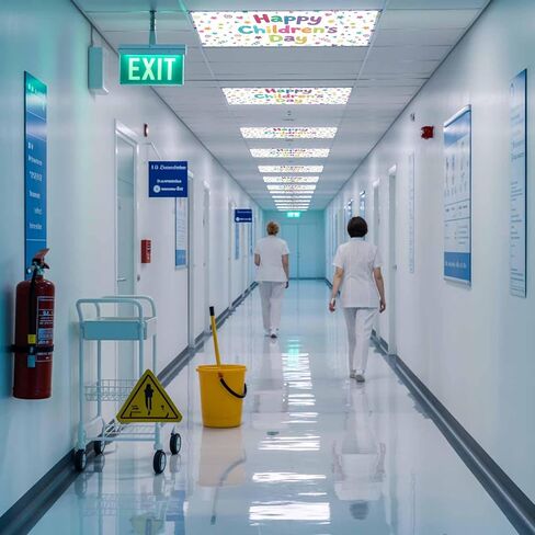 Fluorescent Light Covers, Happy Children's Day Magnetic Light Covers for Ceiling Lights, Modern Ribbons Stars Love Hearts Fluorescent Ceiling Shade Filters for Classroom Bedroom Office 4x2Ft x 1PCS in Kuwait