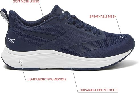 Reebok Aniwa Running Shoes for Women, Navy/White, 9.5 Medium in Kuwait
