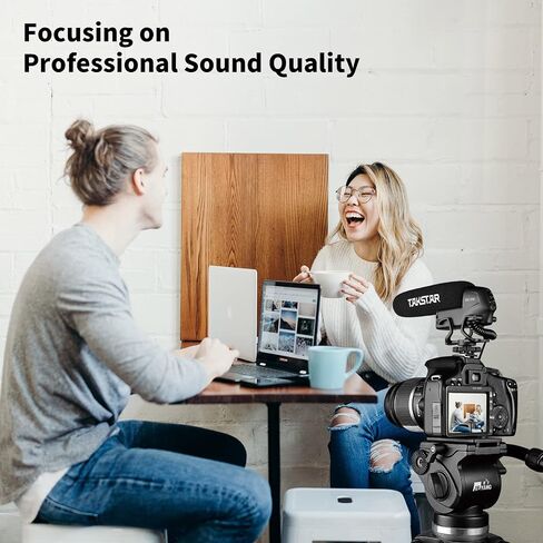 SGC-600 Universal Shotgun Mic for Camera & Phone, 3.5mm with Shock Mount | Universal 3.5mm Shotgun Mic fits Phones/DSLRs/Camcorders, Shock Mount & Windscreen Included, Ideal for Vlog & Recording in Kuwait