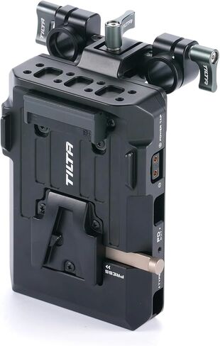 Tilta PD V Mount Battery Plate - Black | 14.8V P-Tap Ports | 5V USB-C Port | 60W USB-C PD Port | 15mm LWS Rod Mounting | Black | TA-BTP3-V-B in Kuwait