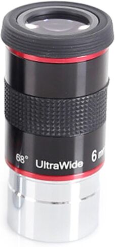 Eyepiece 1.25Inch 6 / 9m / 15 / 20mm Astronomical Monocular Eyepiece UltraWideAngle Planetary 68 Degree in Kuwait