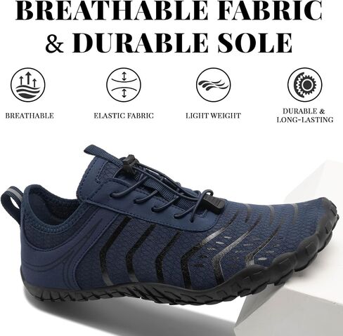 2026 New Barefoot Shoes Women Men Footwear,Wide Toe Box Beach Water Shoe | Zero Drop Comfortable & Non-Slip Barefoot Vitality Shoe,Women's Athletic Footwear for Walking Hiking Running Swimming Boating in Kuwait