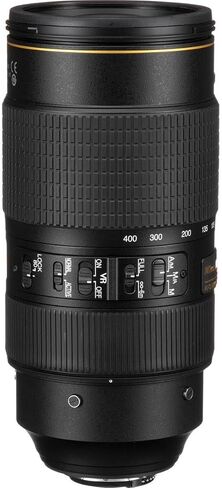 Nikon AF-S FX NIKKOR 80-400mm f.4.5-5.6G ED Vibration Reduction Zoom Lens with Auto Focus for Nikon DSLR Cameras in Saudi Arabia