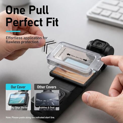 AMBITFUL Screen Protector for DJI Osmo Pocket 3/4, Tempered Glass Touchscreen Film with Lens Protector, HD Clear Anti-Scratch Anti-Fingerprint Protective Cover, Touch Sensitive Camera Accessories in Kuwait