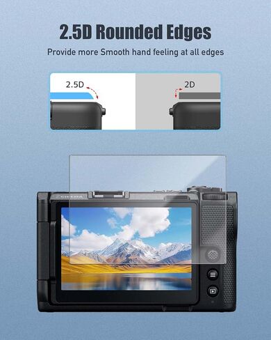 2-Pack Screen Protector for Nikon ZR,9H Hardness Tempered Glass for Nikon ZR Camera, Anti-Scratch, Bubble Free, HD Clarity in Kuwait