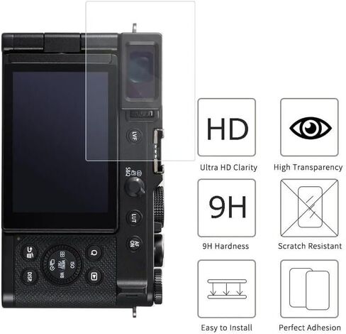 for Panasonic LUMIX L10 Screen Protector - [3 Pack] HD Tempered Glass Film [Anti-Fingerprint] [Anti-Scratch] [Bubble Free] Compatible for Panasonic LUMIX L10 Digital Camera (DC-L10T) in Kuwait