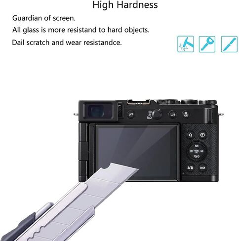 for Panasonic LUMIX L10 Screen Protector - [3 Pack] HD Tempered Glass Film [Anti-Fingerprint] [Anti-Scratch] [Bubble Free] Compatible for Panasonic LUMIX L10 Digital Camera (DC-L10T) in Kuwait