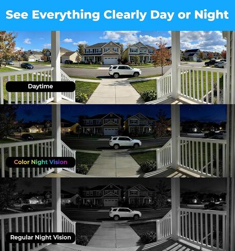 Light Bulb Security Camera Outdoor, 5MP 5GHz & 2.4GHz WiFi, 2K Light Socket Camera with 360° PTZ, AI Human Detection, Motion Tracking, Color Night Vision, 2-Way Talk, Screw-in Light Socket in Kuwait