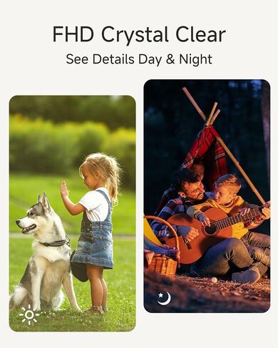 Noorio Magnetic Wireless Security Camera, Built-in 32GB Storage | Magnetic Mount Camera, Battery Powered Indoor&Outdoor Camera, Human/Pet Detection, Color Night Vision, 1080P in Kuwait