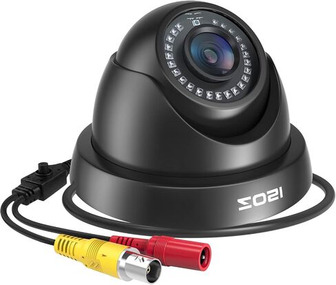 ZOSI 2MP FHD 1080p Dome Camera Outdoor, Hybrid 4-in-1 CVI TVI AHD CVBS | CCTV Security Camera with 24PCS LEDs, 80ft IR Night Vision, 105° Wide Angle, Indoor Outdoor Surveillance in Kuwait