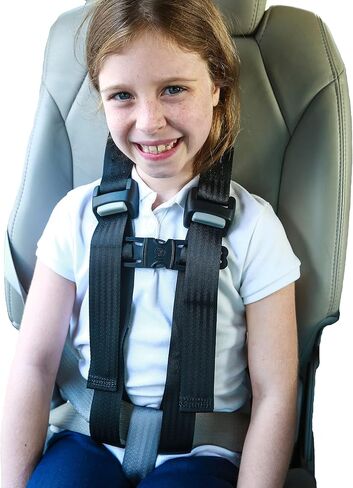 EZ-ON Products Durable 43YC. One Size Fits Most. Converts Personal Vehicle Lap or Lap/Shoulder Seatbelts Into a 5-Point Securement. User-Friendly Vest. No Mount Needed. Meets NHTSA Regulation. in Kuwait