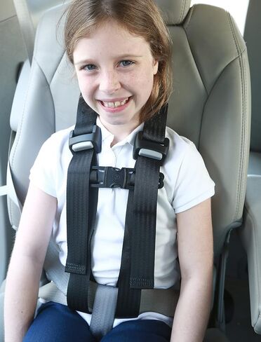 EZ-ON Products Durable 43YC. One Size Fits Most. Converts Personal Vehicle Lap or Lap/Shoulder Seatbelts Into a 5-Point Securement. User-Friendly Vest. No Mount Needed. Meets NHTSA Regulation. in Kuwait