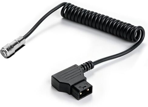 TAIFU D-Tap (P-Tap) to BMPCC 4K/6K Coiled Power Cable, Weipu SF6 2-Pin Female Connector Compatible with Blackmagic Pocket Cinema Camera 4K/6K, for V-Mount & Gold Mount Batteries, Extendable 15" to 47" in Kuwait