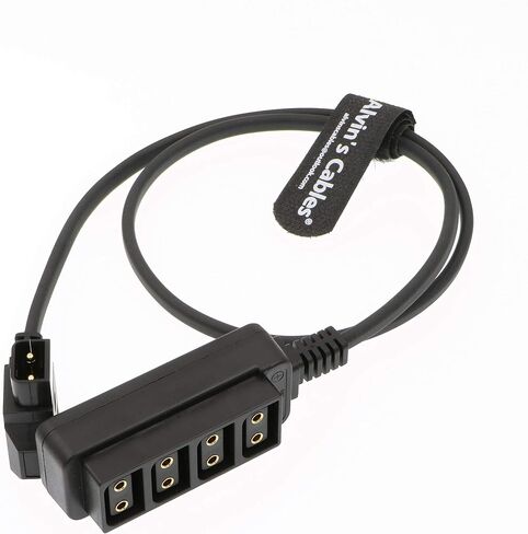 Alvin's Cables D-tap Splitter Cable D-tap Male to 4 Port Dtap Female Power Adapter for V-Mount Camera Battery P-tap Power Hub 70cm| 27.6inches in Kuwait