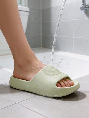 EVA Couple Slippers Comfortable Non-Slip Indoor Home Slippers, Solid Color Minimalist Casual Shoes for Men Women in Kuwait