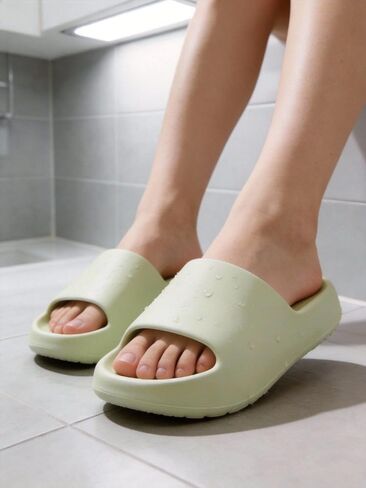 EVA Couple Slippers Comfortable Non-Slip Indoor Home Slippers, Solid Color Minimalist Casual Shoes for Men Women in Kuwait