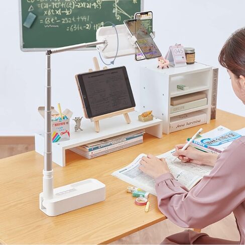 Portable Phone Holder Selfie Light Mini Desk LED Fill Lights Battery for Video in Kuwait