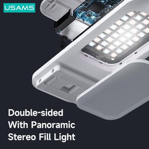 Portable Phone Holder Selfie Light Mini Desk LED Fill Lights Battery for Video in Kuwait