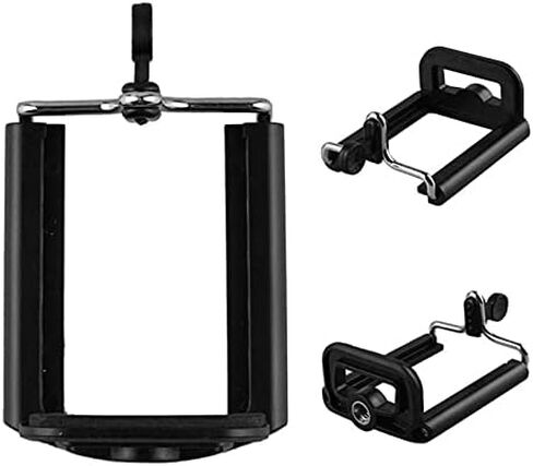 ABS Camera Tripod Selfie Stand Adapter Phone Clip Bracket Holder Mount Monopod Adjustable in Kuwait