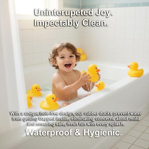 Waterproof No Squeak No Hole No Bebe Noise Kalafona 2 Pcs 3.2 Inch Rubber Funny Yellow Ducky Duck Bath Pool Toy Without Hole for Kid Shower Bathtub Toy Birthday Party Decor Cake Topper in Bulk in Kuwait