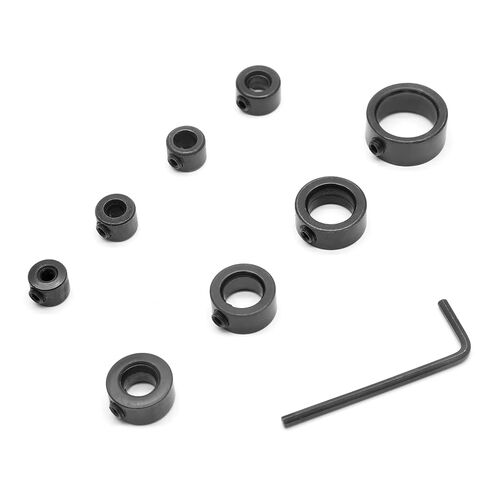 8Pcs Drill Bit Depth Stop Collar Set | Metal Shaft Screw Collar, Include 1/8", 5/32", 13/64", 15/64", 5/16", 25/64", 15/32", 5/8" in Kuwait